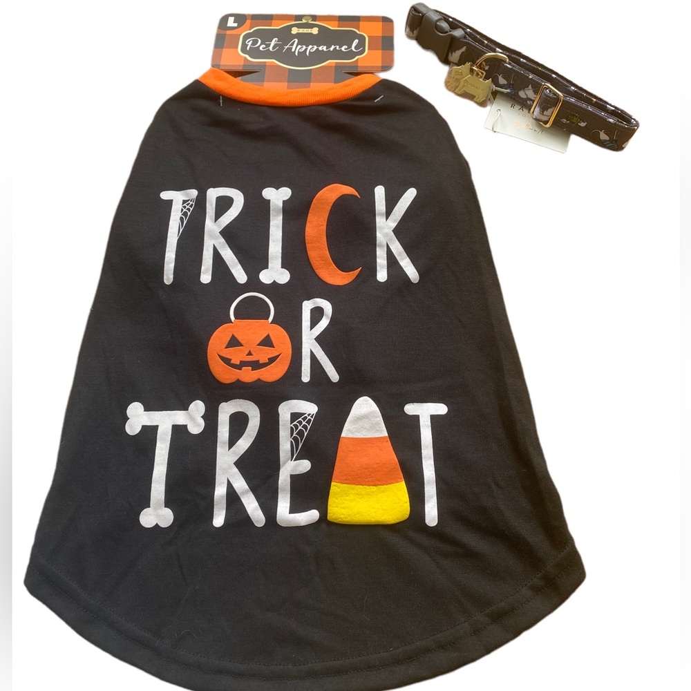 RADLEY LONDON/WOOF Dog Collar and Dog Halloween Costume. Size M/L